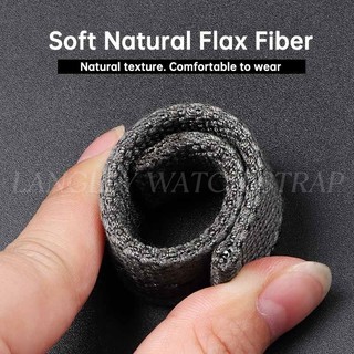 Dây đeo đồng hồ Nylon sợi lanh tự nhiên 20mm 22mm Dây đeo đồng hồ bằng vải mềm Phát hành nhanh Thể thao Sea Diver Master Watchband Dây đeo cổ tay màu đen Bay nữ Nam dệt vòng tay dệt