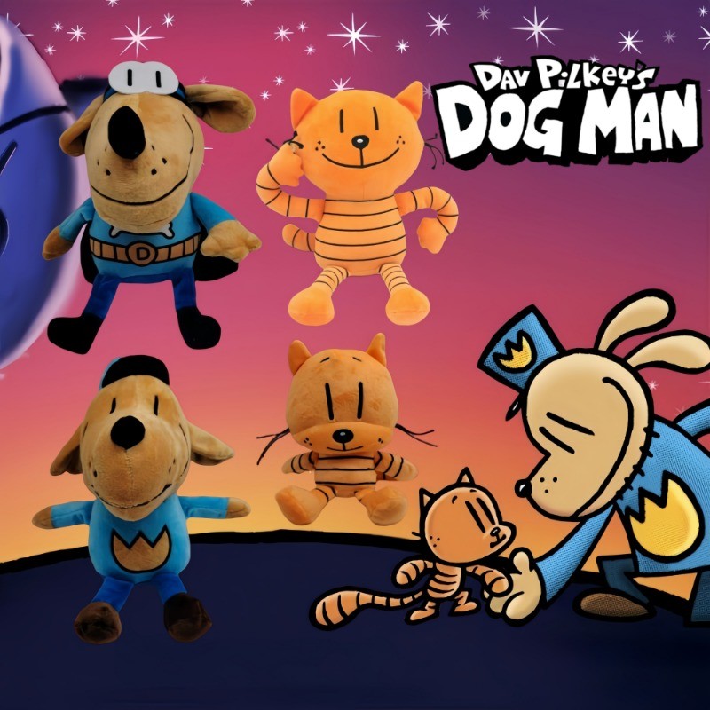 Dog Man Sang Trọng Đồ Chơi Hoạt Hình Chó Mèo Petey Plushie Búp Bê Vui Nhộn Truyện Tranh Ngoại Vi Đồ Chơi Nhồi Bông Mềm Mại Cho Bé Đồ Chơi Nhẹ Nhà Trang Trí Phòng Ngủ Trẻ Em Quà Tặng Sinh Nhật Người Hâm Mộ Đổi Quà Tặng
