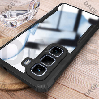 Dành cho Infinix Hot 50 Pro + 4G Plus Ốp lưng Đệm chống sốc gia cố cạnh Mặt sau Vỏ cứng trong suốt DAGE