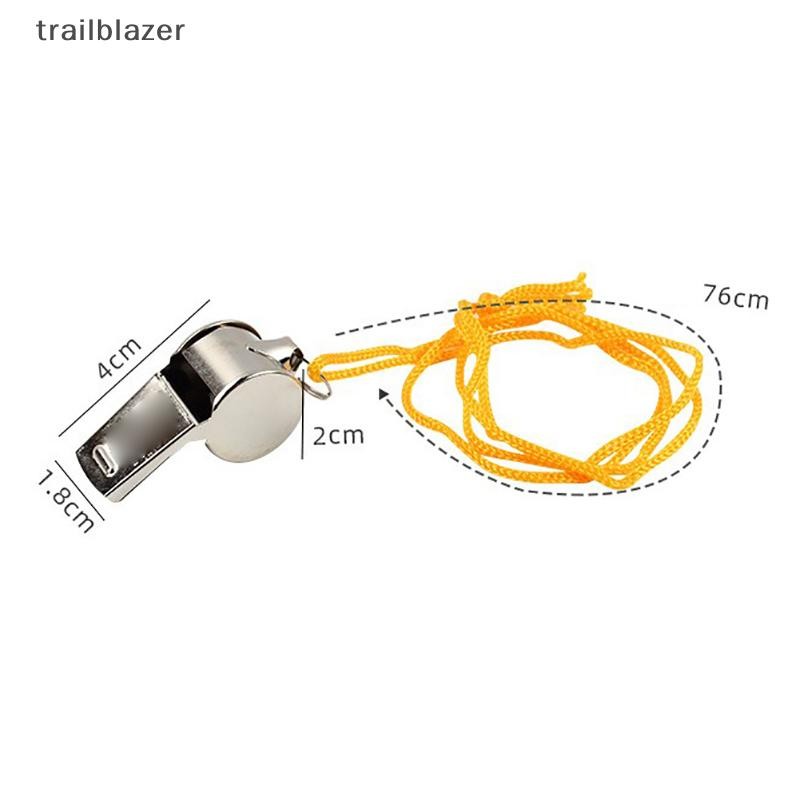 Trailblazer Kim Loại Trọng Tài Còi Thể Thao Thép Không Gỉ Bóng Đá Còi Bóng Rổ Đảng Đào Tạo Trường Cổ Vũ Mới
