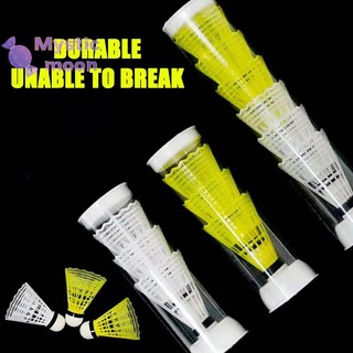 Xô cầu lông nhựa đầy màu sắc, quả nylon chống chơi [Mới]