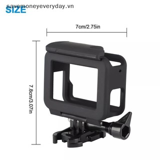 [savemoneyeveryday] Ốp Khung Bảo Vệ Cho 7 6 5 Camera Hành Động Màu Đen Vỏ Máy Quay Vỏ Phụ Kiện Camera [vn]