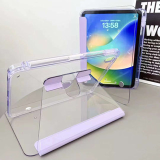 Ốp Lưng Cứng Acrylic Pha Lê Đá Cho iPad Air 11 2025 M3 11th Air7 Gen 2025 A16 Air 6th 5 4 10.9 10th 10.9 Pro 11 10.2 9th 8th 7th Xoay Đứng Có Khe Cắm Bút