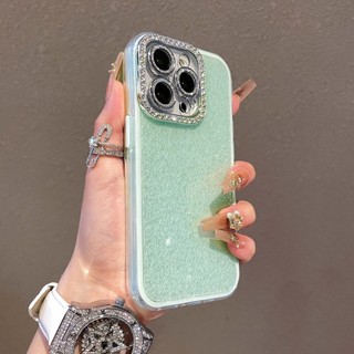 Phim Bảo Vệ Ống Kính Kim Cương Màu Kẹo Lấp Lánh Ốp lưng iPhone 17Promax 16 Pro Max 13 14 15 Promax Ốp Lưng Nữ Chống Sốc