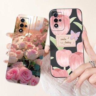 Vỏ Mềm Cho Oppo A93s 5G 2021 Ốp Lưng Mới Hoa Xương Rồng Bảo Vệ Ống Kính TPU Vỏ Điện Thoại Cho OPPOA93s A 93s Cản