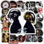 Hộp 50 Miếng Dán Sticker Hình ROCK BAND - Chống Thấm Nước Đa Năng Dùng Trang Trí Vali, Laptop, Tủ Lạnh | Gì Cũng In