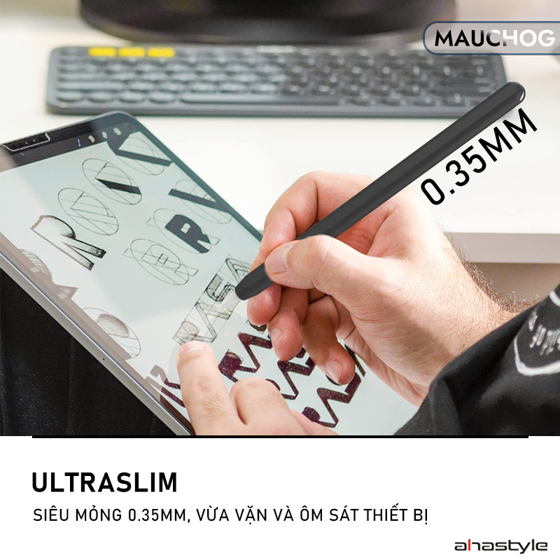 Ốp Case Silicon Ahastyle Siêu Mỏng Hỗ Trợ Sạc Không Dây Cho Apple Pencil 2