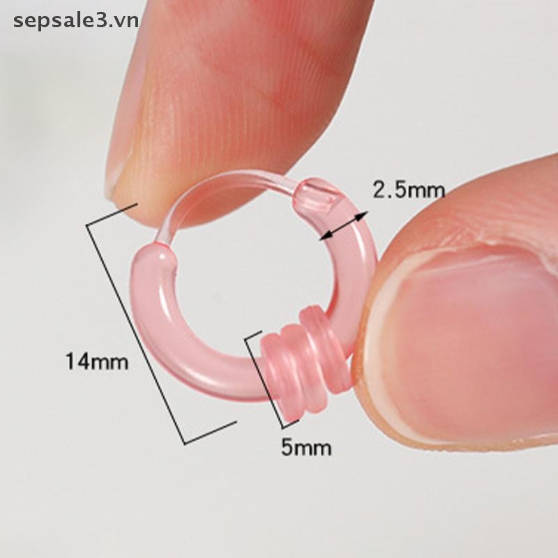 # Sepsale # 10 Chiếc Bông Tai Vòng Nhựa Nhiều Màu Sắc Bông Tai Nhỏ Dễ Thương Cho Nữ Bé Gái Khóa Tai Đa Năng Đơn Giản Phụ Kiện Trang Sức Quà Tặng.