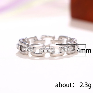 Nhẫn Zircon Bạc S925 Trang Sức Thời Trang Đơn Giản Quà Tặng Nữ
