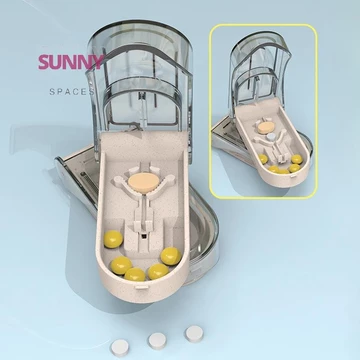 [Sunny Spaces] 1 Cái Dụng Cụ Cắt Thuốc Di Động Chia Thuốc Bảo Quản Máy Tính Bảng Bộ Chia Cắt Máy Thái Tại Nhà Hộp Đựng Hộp Đựng Thuốc mới