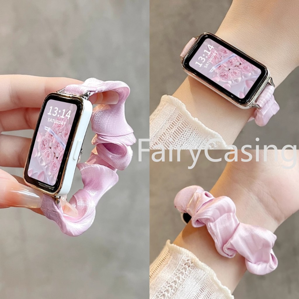 Dây đeo thay thế bằng vải voan đàn hồi mềm mại cho Huawei Band 11 pro 10 8 9 cho Honor 9 7Nylon