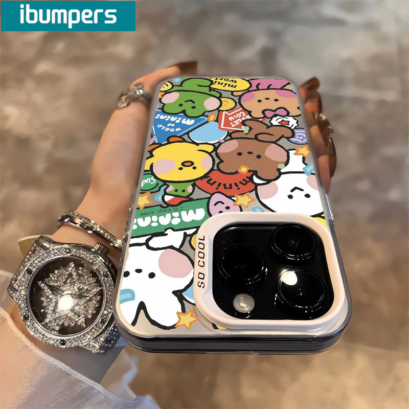 ibumpers Ốp Lưng IPhone Họa Tiết Pokémon Dễ Thương Ốp Điện Thoại IMD Cứng Trơn Chống Bẩn Chống Sốc Cho IPhone 16 15 14 12 13 11 Pro Max