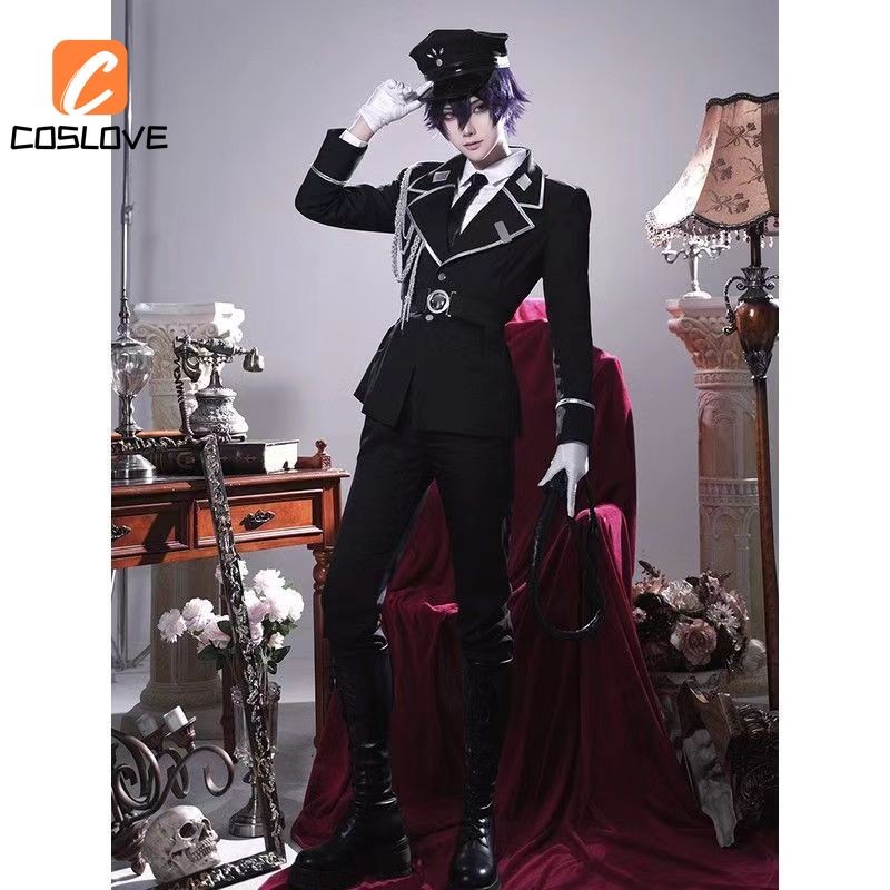 Mikado Aki Quần áo Cosplay trọn bộ trang phục bảo vệ nhà tù dành cho người lớn