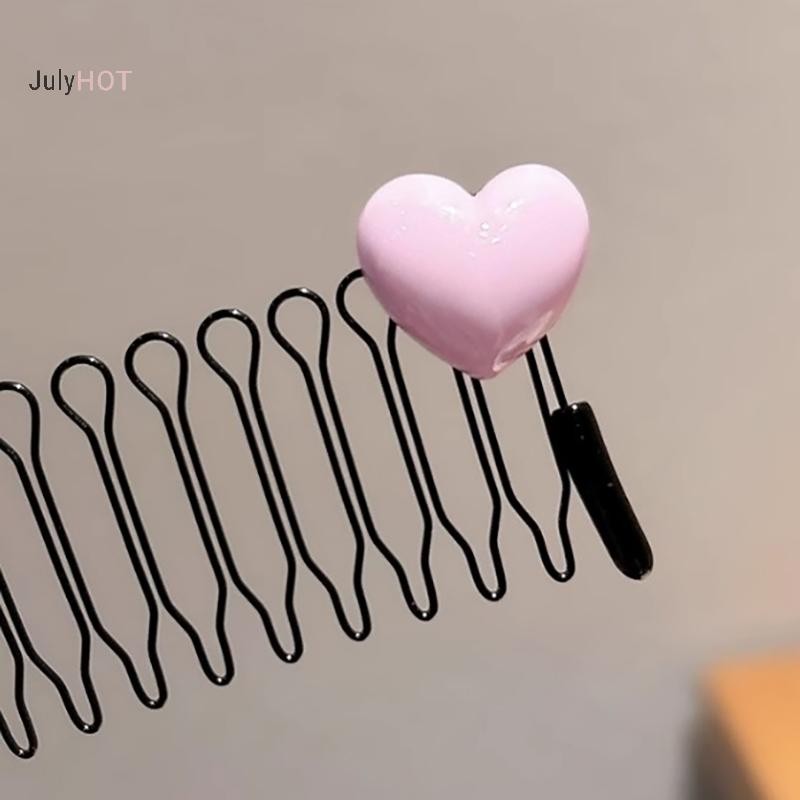 Julyhot Trẻ Em Ngọt Ngào Hoạt Hình Dễ Thương Lược Chải Tóc Chống Trơn Trượt Chèn Lược Mũ Đội Đầu Phụ Kiện Kiểu Tóc Massivedeals