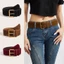SAVORBOX Pin Buckle Thắt lưng, Thắt lưng rộng da lộn thông thường đa năng, Thời trang nữ Thiết kế sang trọng Hợp thời trang Dây đeo thắt lưng kinh doanh Quà tặng