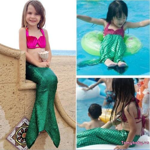3 Bé Gái Đồ Bơi Trang Phục Bơi Thời Trang Sang Trọng Đuôi Nàng Tiên Cá Có Thể Bơi Được Bộ Bikini