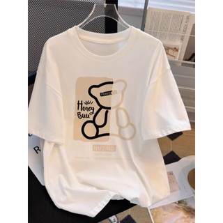 Thương hiệu HIIXIIVI 【 Áo thun 100% Cotton 】 Áo thun ngắn tay Oversize Nữ Baggy Loose Top Nữ Độc đáo Ootd 2025 Lives