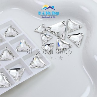 Đá Kết Pha Lê Hình Tam Giác Dùng Trang Trí, Đính Kết Trang Phục, Làm Phụ Kiện Thời Trang