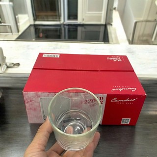 Bộ 6 Ly Thủy Tinh Bầu Lùn Góc Uống Trà Đá 225ml –  PCD22002 Cẩm Đạt - Trường An VN