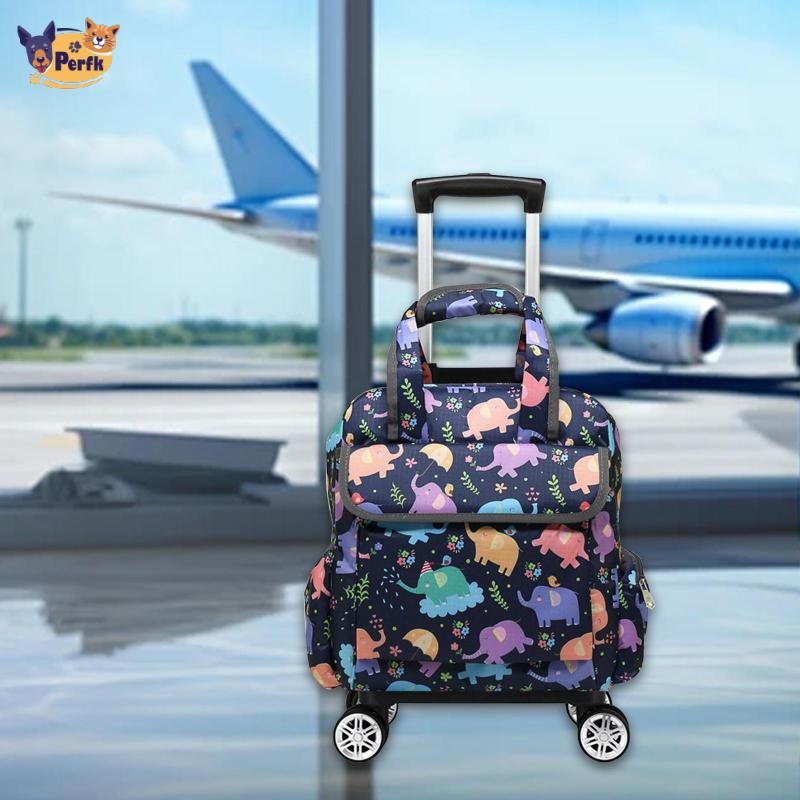 Du Lịch Túi Duffel Túi May Có Bánh Xe Chống Mài Mòn Dung Tích Lớn Sắp Xếp Lưu Trữ Du Lịch Tote Cán Duffel Túi