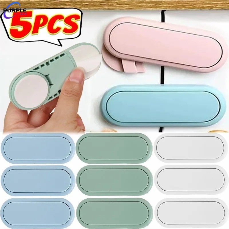 1 / 3 / 5 Cái Khóa An Toàn Cho Bé Khóa Cửa Tủ Đa Năng ABS Cửa Sổ Khóa An Toàn Trẻ Em Bảo Vệ Tủ Lạnh Ngăn Kéo Chống Mở Tay Cầm Khóa