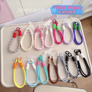 Mùa Hè Nhỏ Màu Tươi Va Chạm Dệt Handmade Dây Nylon Thích Hợp Cho Vỏ Điện Thoại Di Động Cổ Tay Chống Mất Dây