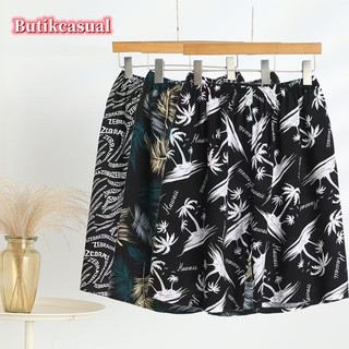Nam Hoa staple rayon Quần Short Rời Hoa Mùa Hè 2025 Quần Nhà Thể Thao Nam Mỏng Đi Biển Quần