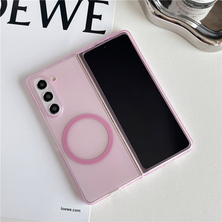 Ốp điện thoại doanh nghiệp từ tính màu kẹo 360 cho Samsung galaxy Z fold 5 6 4 3 fold6 fold3
