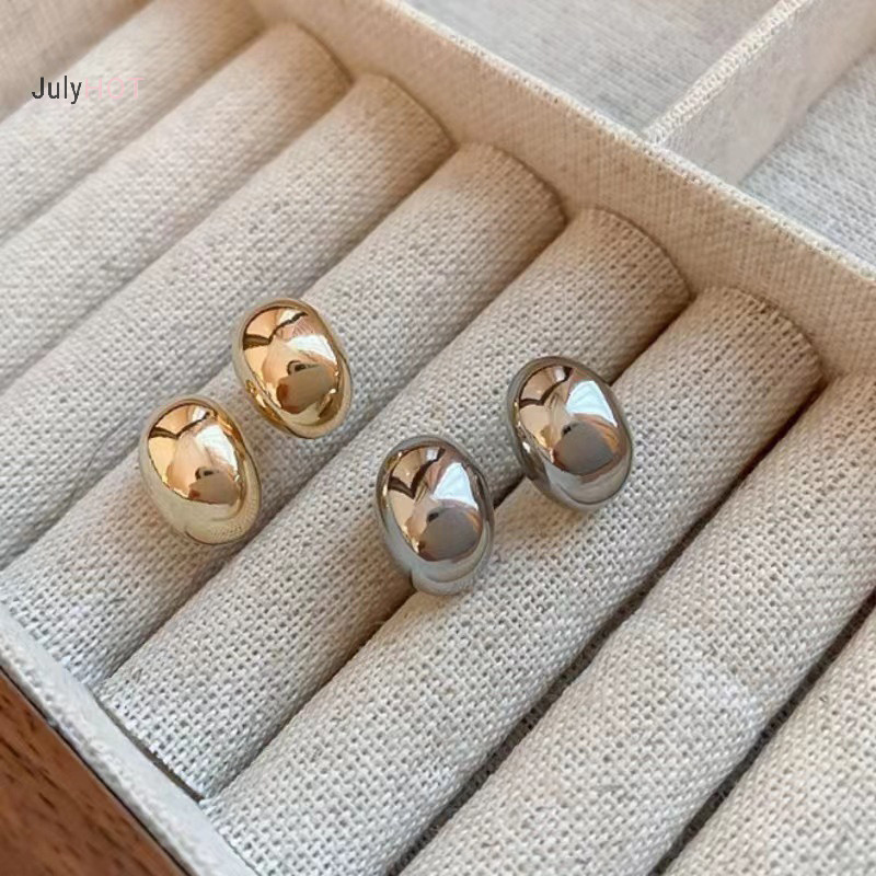 Julyhot Đơn Giản Hình Hạt Đậu Đồng Hợp Kim Thả Bông Tai Nữ Hàn Quốc Bông Tai Trang Sức Thời Trang Goth Dự Tiệc Bé Gái Phụ Kiện Massivedeals