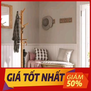 ♨️SALE 50%♨️ Cây Treo Quần Áo, Nón, Giá Treo 3 Chân Trụ Gỗ Tự Nhiên, Decor Phòng, Hàng Xuất Khẩu