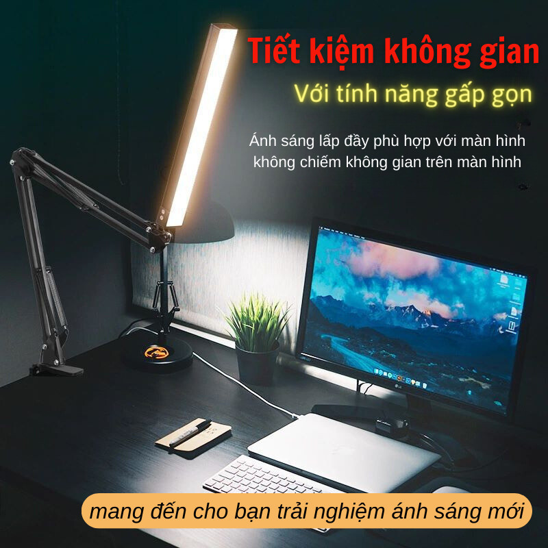 12W Mới Đèn Led bàn học bảo vệ mắt SG DECOR kẹp bàn gấp gọn Đèn kẹp bàn điều chỉnh kích thước phổ rộng cao cấp | BigBuy360 - bigbuy360.vn