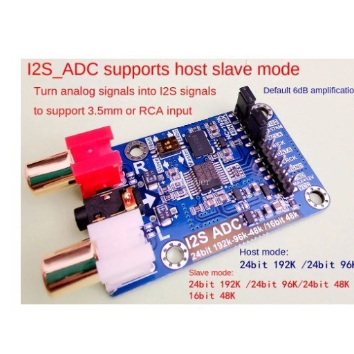 Mô-đun thẻ bắt I2S Audio I2S Master Mode Development Board 24BIT 192K ...