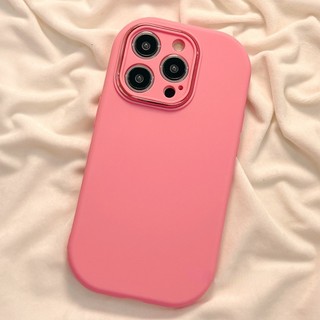 Ins Macaron Vỏ Điện Thoại Siliocne Đơn Giản Tương Thích Cho iPhone 15 14 Pro Max Vỏ iPhone 11 12 13 Pro Max Bảo Vệ Ống Kính Ốp Lưng Mềm Chống Sốc