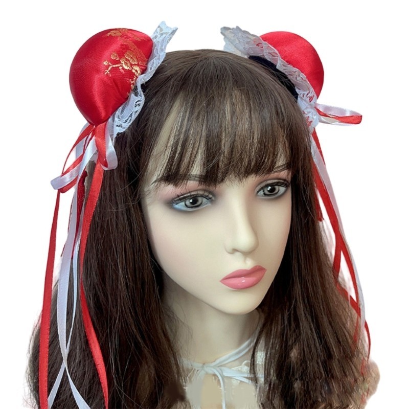 Jenniferab Tóc Bun Kẹp Tóc Anime Người Giúp Việc HairBun Bìa Hóa Trang Đảng Kẹp Tóc