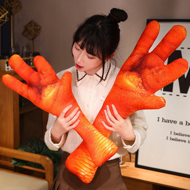 Rytanda Chân Gà Sang Trọng Đồ Chơi Móng Vuốt Gà Plushie Gấu Bông Búp Bê Gà Dễ Thương Mô Phỏng Vuốt Gà Búp Bê Gối Ngủ Quà Tặng Sinh Nhật Bạn Gái Trẻ Em Quà Giáng Sinh