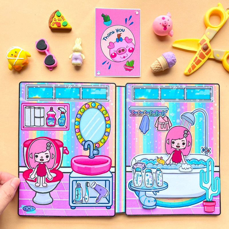 đồ chơi cho bé toca boca life word Ngôi nhà cầu vồng của Toca Boca- sweetie pie