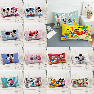 Hoạt Hình Chuột Mickey Và Chuột Minnie Hình Chữ Nhật Gối Vỏ Bên In Hình Đệm Polyester Trang Trí Sofa Nhà (Không Có Lõi)
