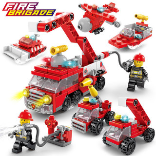 Tương Thích Lego Khối Xây Dựng Robot Trực Thăng Lâu Đài Thiết Giáp Xe Mô Hình Giáo Dục Lắp Ráp Đồ Chơi Quà Tặng 6 Trong 1