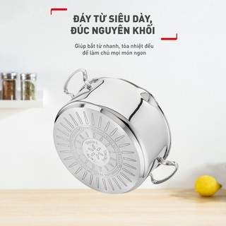 Nồi Inox đáy từ Tefal Duetto Plus cao cấp (18cm/20cm/24cm) - Hàng chính hãng