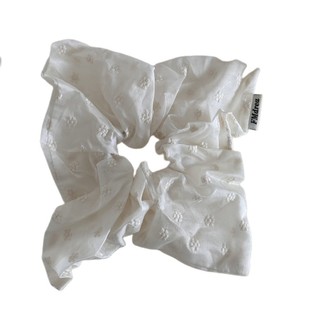Yoing / Pháp Thanh Lịch Pure Desire Sữa Trắng Thêu Hoa Nhỏ Tóc Vòng Vuông Kết Cấu Phụ Kiện Tóc Phong Cách Mới