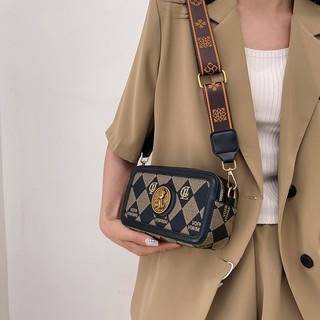 Dây Đeo Túi Đeo Vai Nữ Mùa Hè Mới Cổ Điển Châu Âu Và Mỹ Retro In Màu Sắc Tương Phản Túi Đeo Ngang