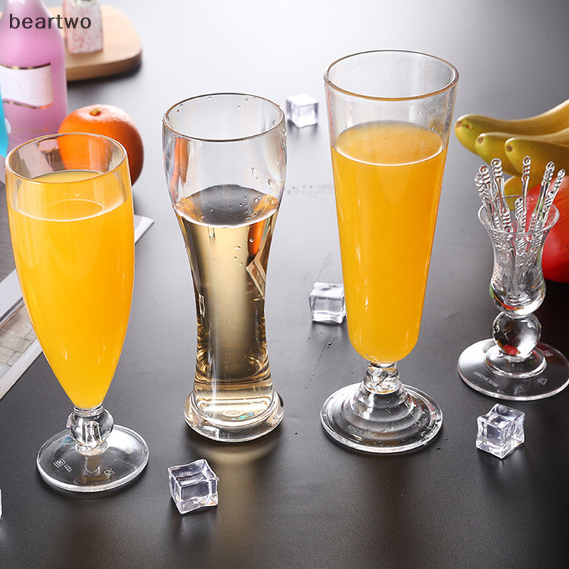 < Beartwo > Cốc Cocktail Acrylic Nhà Tiệc Cưới Thanh Cốc Nước Uống Rượu Đẹp