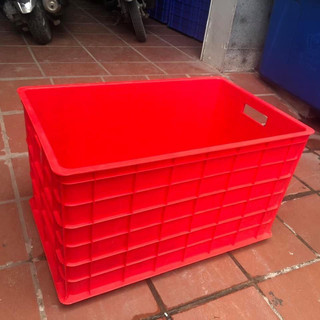 Sóng nhựa Đặc đựng đồ có 5 bánh xe   kt 78x50x43 cm bảo quản đồ đạc, giao hàng, trồng rau, nuôi cá