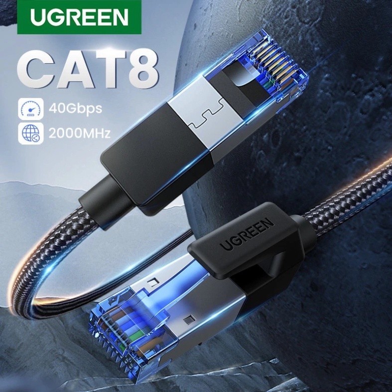 Dây cáp mạng RJ45 Cat8 S/FTP Ugreen NW153, dây 1 - 5 mét Ethernet Tốc ...