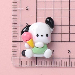 1 Chiếc Hoạt Hình Pochacco 3D Dán Kem Keo Tự Làm Chất Liệu Phụ Kiện Nhựa Trang Sức Cho Vỏ Điện Thoại Cốc Nước Quạt Nhỏ