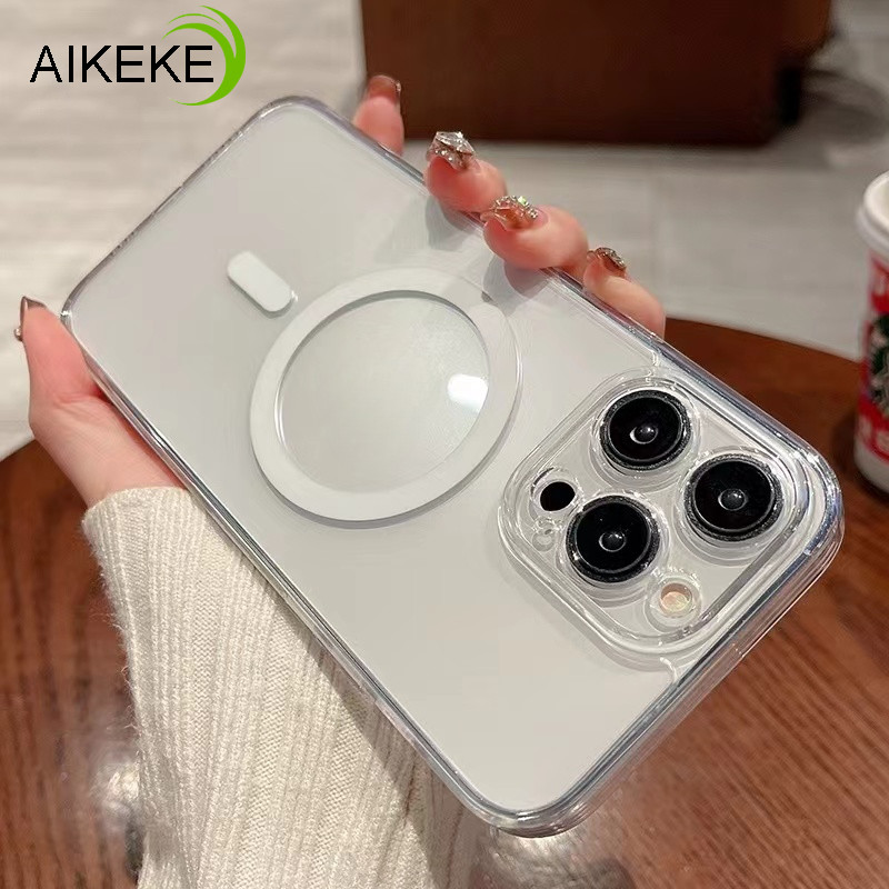 Tương Thích Cho Redmi K70 K60 K50 K40 K30 K20 Pro Plus K70E K60E K30S K60 K50 K30 Ultra Ốp Lưng Điện Thoại Vòng Từ Tính Không Dây Chống Sốc Trong Suốt Mềm