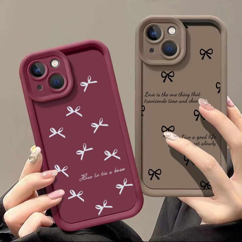 Ốp Điện Thoại Họa Tiết Nơ Dễ Thương Graffiti Cho Vivo V23 V20 Pro V23E X90 X70 X60 Pro Mắt Thiên Thần Vỏ Mềm Chống Sốc