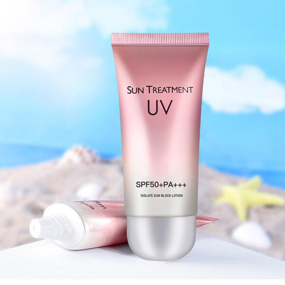 Learnever Spf50 + Kem chống nắng cách ly Bảo vệ tia cực tím Chăm sóc da và làm sáng kem chống nắng Kem chống nắng Mặt dưỡng ẩm C4k4