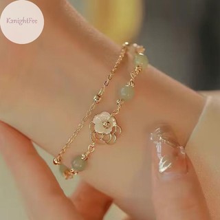 K2nightfee Phong Cách Trung Hoa Thời Trang Thiết Kế Độc Đáo Thanh Lịch Tinh Tế Hai Lớp Hoa Đính Hạt Vòng Tay Nữ Trang Sức Đảng Quà Tặng Cao Cấp VN