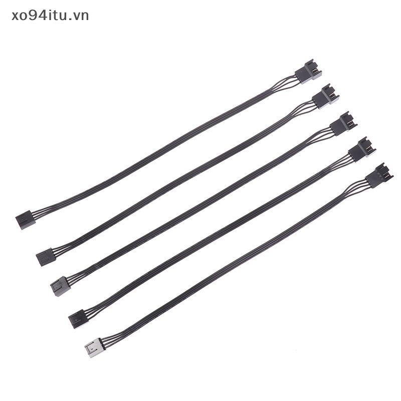 Xoitu 5 CÁI 4Pin CPU Quạt Dây Kết Nối Adapter Quạt Máy Tính Nối Dài Cáp Nguồn Phụ Kiện Thay Thế 24AWG VN